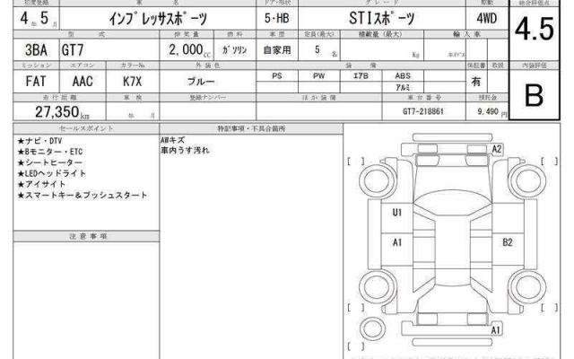Ref:AUX-20846553 SUBARU IMPREZA SPORTS 2022 - Image 5