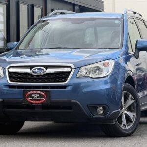 2015 Subaru Forester blue gasoline used car Japan export