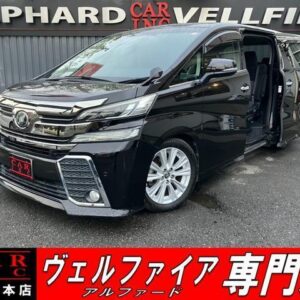 2016 Toyota Vellfire black gasoline used car Japan export