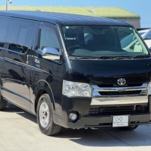 2014 Toyota Regius Ace Van black diesel used car Japan export