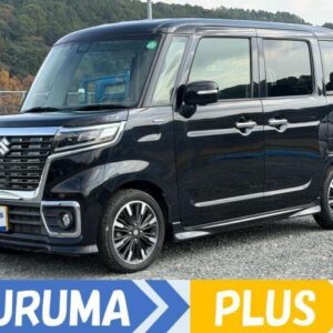2019 Suzuki Spacia black hybrid used car Japan export