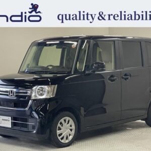 2022 Honda N-Box black gasoline used car Japan export