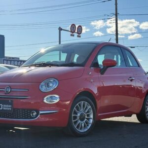 2017 Fiat 500 red gasoline used car Japan export