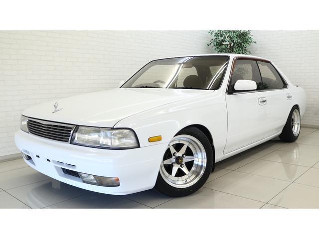 Ref:AUX-20974283 NISSAN LAUREL 1993 1 1993 Nissan Laurel white gasoline used car Japan export
