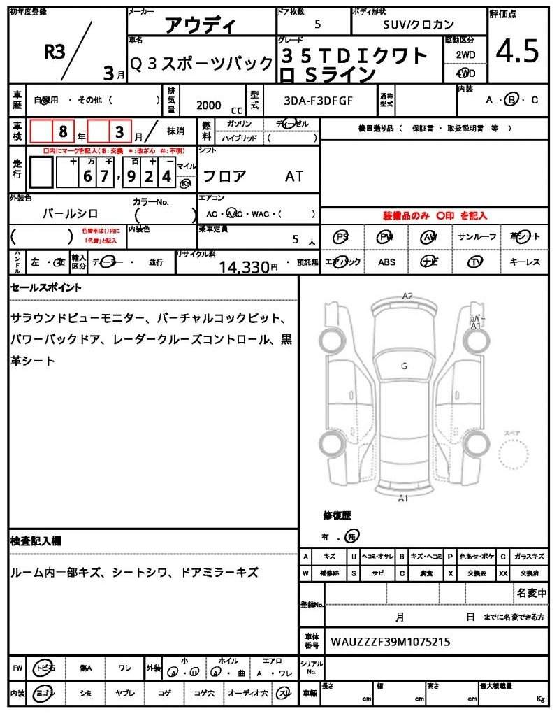Ref:AUX-20978524 AUDI Q3 SPORTBACK 2021 - Image 6