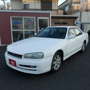 2000 Nissan Skyline white gasoline used car Japan export