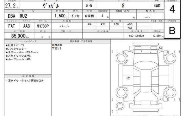 Ref:AUX-21000192 HONDA VEZEL 2015 - Image 6