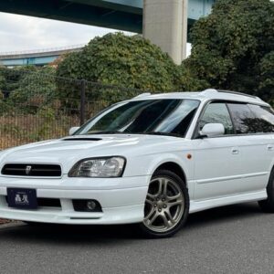 2000 Subaru Legacy Touring Wagon white gasoline used car Japan export