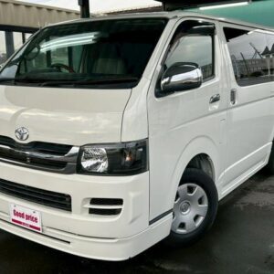 2007 Toyota Hiace Van white gasoline used car Japan export