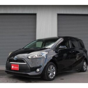 2016 Toyota Sienta black hybrid used car Japan export