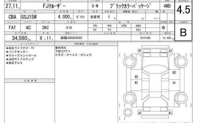 Ref:AUX-21066297 TOYOTA FJ CRUISER 2015 - Image 6