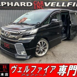 2017 Toyota Vellfire black gasoline used car Japan export
