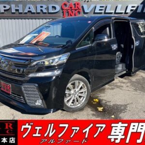 2016 Toyota Vellfire black gasoline used car Japan export