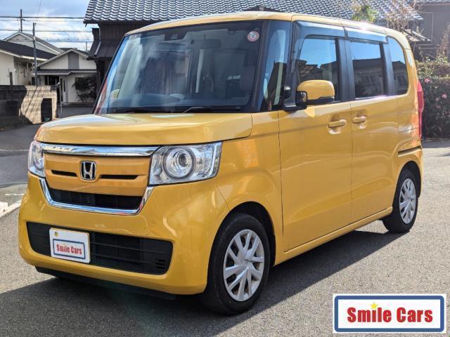 Ref:AUX-21150430 HONDA N-BOX 2017 1 2017 Honda N-Box yellow gasoline used car Japan export