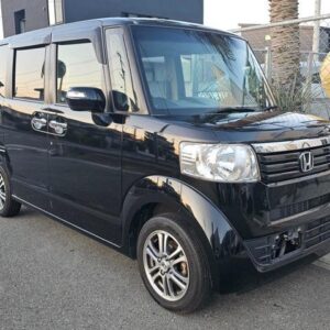 2013 Honda N-Box black gasoline used car Japan export