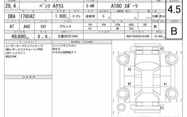 Ref:AUX-21184529 MERCEDES BENZ A-CLASS 2017 - Image 7