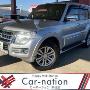 2014 Mitsubishi Pajero silver diesel used car Japan export
