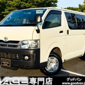 2010 Toyota Hiace Van white diesel used car Japan export