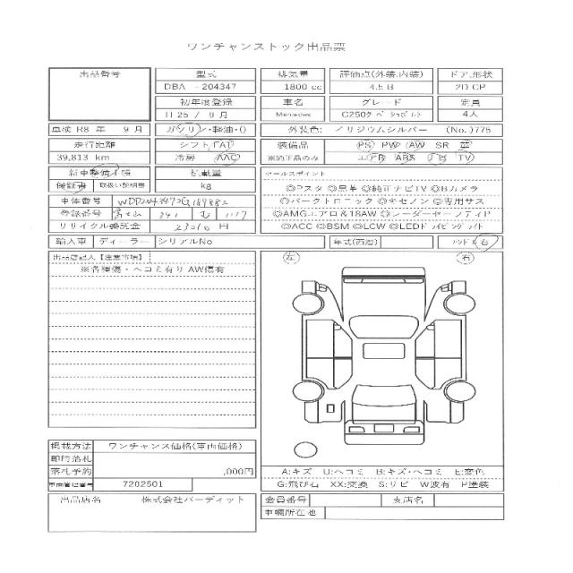 Ref:AUX-21237309 MERCEDES BENZ C-CLASS 2013 - Image 11
