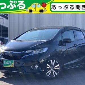 2017 Honda Fit black hybrid used car Japan export