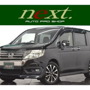 2012 Honda Stepwagon Spada black gasoline used car Japan export