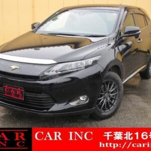 2016 Toyota Harrier black gasoline used car Japan export