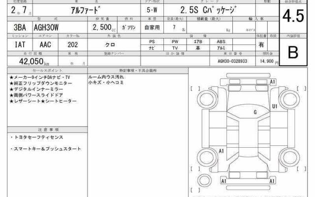Ref:AUX-21395542 TOYOTA ALPHARD 2020 - Image 6