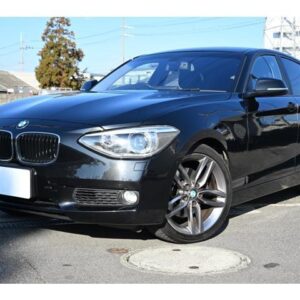 2012 Bmw 1 Series black gasoline used car Japan export
