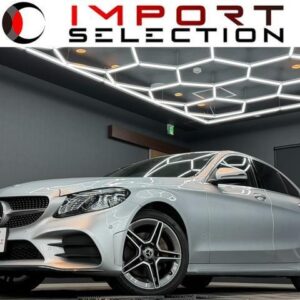 2018 Mercedes Benz C-Class silver hybrid used car Japan export