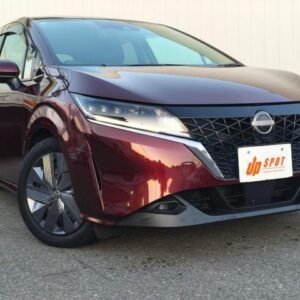 2021 Nissan Note red hybrid used car Japan export