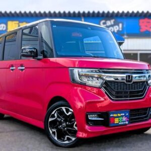 2017 Honda N-Box red gasoline used car Japan export