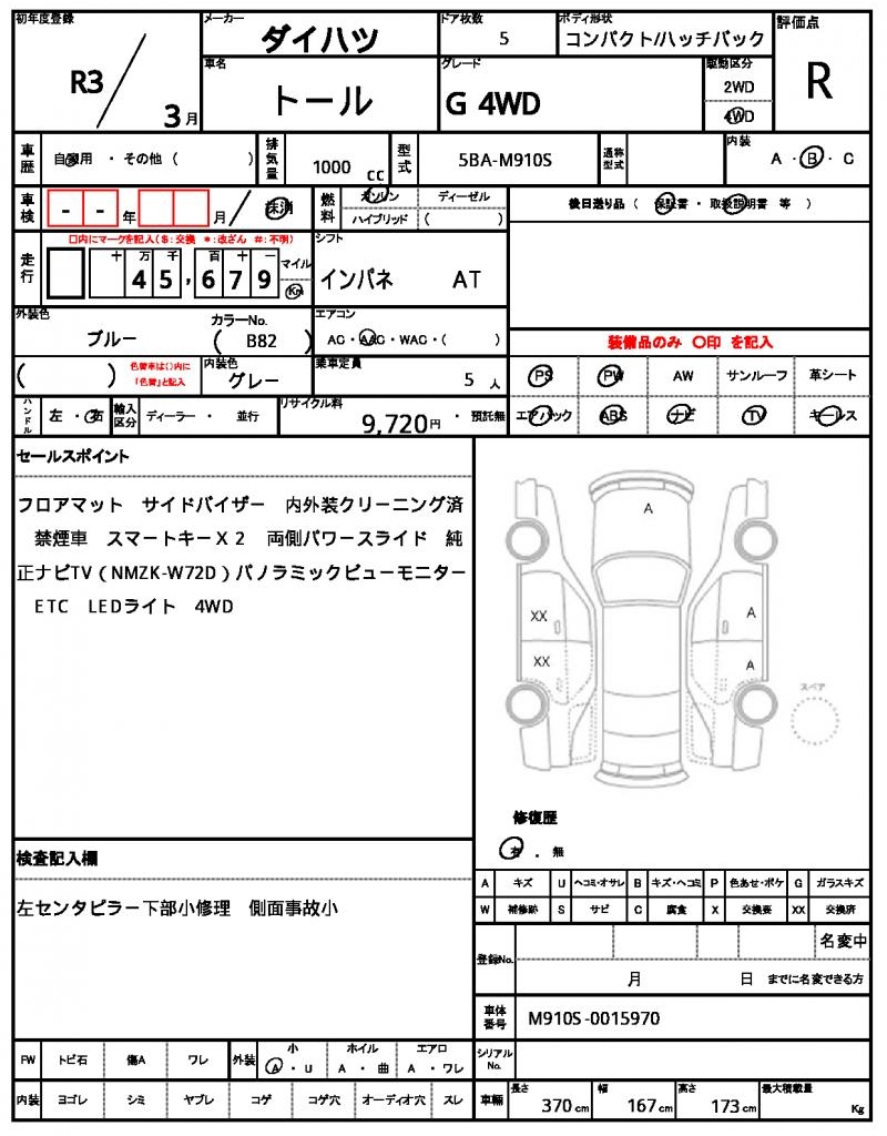 Ref:AUX-21619401 DAIHATSU THOR 2021 - Image 10