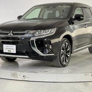 2017 Mitsubishi Outlander Phev black hybrid used car Japan export