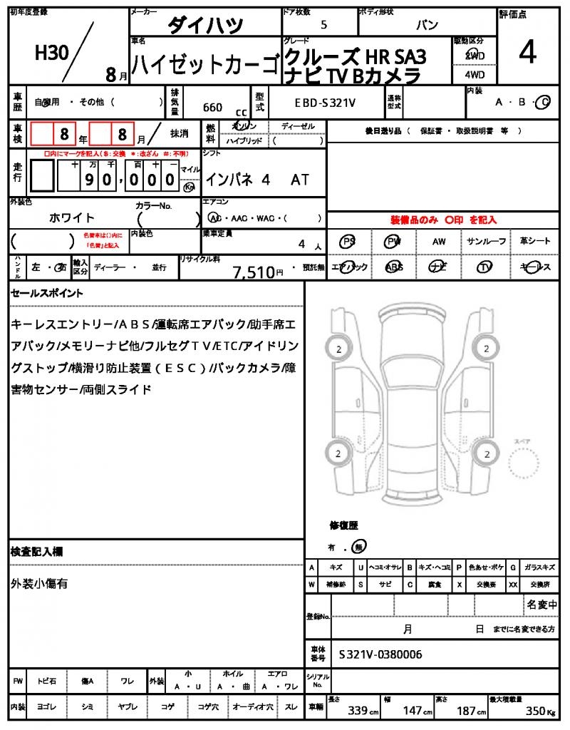 Ref:AUX-21671198 DAIHATSU HIJET CARGO 2018 - Image 21