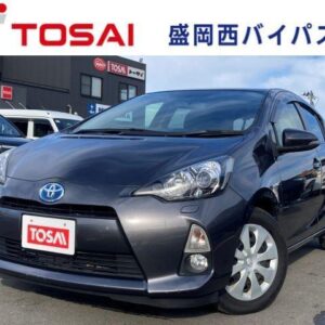 2013 Toyota Aqua gray hybrid used car Japan export