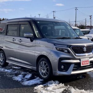 2021 Suzuki Solio Bandit silver gasoline used car Japan export