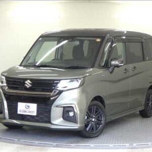 2023 Suzuki Solio green hybrid used car Japan export