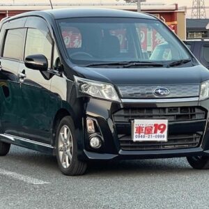 2013 Subaru Stella black gasoline used car Japan export