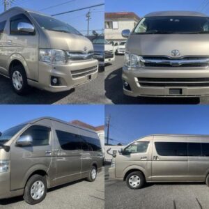 2012 Toyota Hiace Wagon gold gasoline used car Japan export