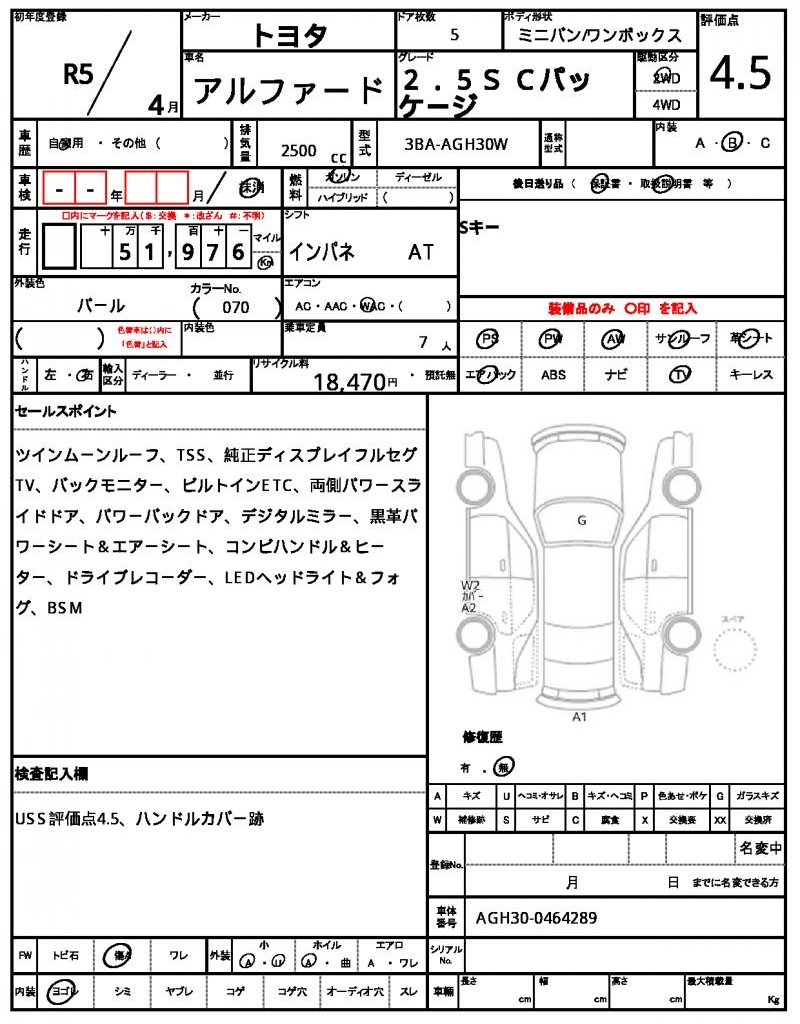 Ref:AUX-21713671 TOYOTA ALPHARD 2023 - Image 6