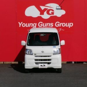 2014 Daihatsu Hijet Cargo white gasoline used car Japan export