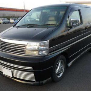 1999 Nissan Elgrand black gasoline used car Japan export
