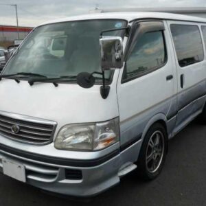 1999 Toyota Hiace Wagon white diesel used car Japan export