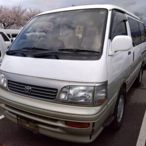 1995 Toyota Hiace Wagon white diesel used car Japan export