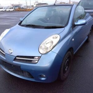 2007 Nissan Micra C+C blue gasoline used car Japan export
