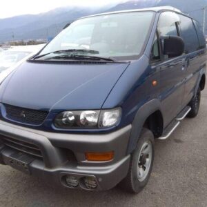 2001 Mitsubishi Delica Space Gear blue gasoline used car Japan export