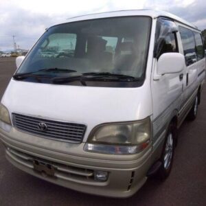 1997 Toyota Hiace Wagon white diesel used car Japan export