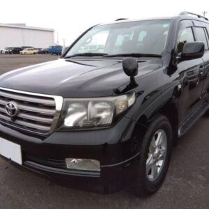 2008 Toyota Land Cruiser black gasoline used car Japan export