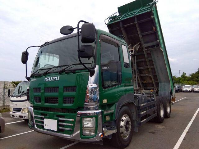 Ref:AUX-21741072 ISUZU GIGA 2013 1 2013 Isuzu Giga green diesel used car Japan export