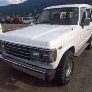 1989 Toyota Land Cruiser 60 white diesel used car Japan export